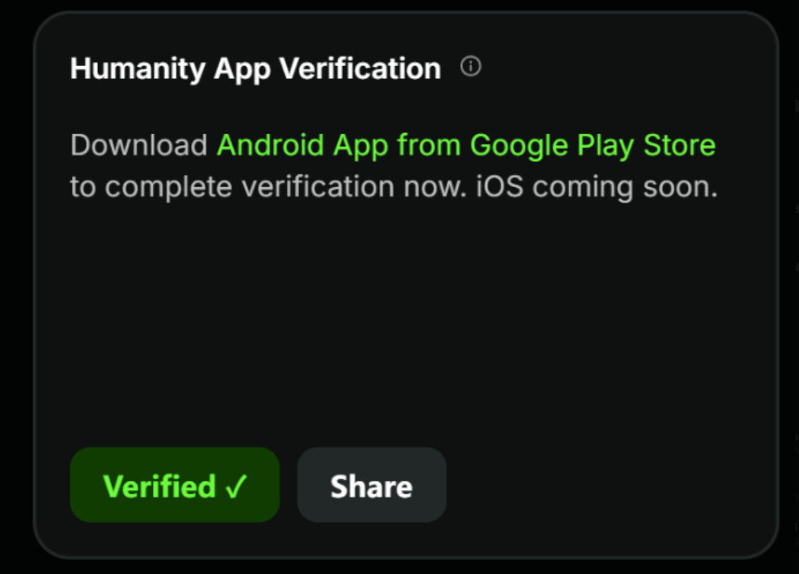 SoBelva07's tweet photo. The future of identity verification is here, thanks to @HumanityProt’s palm recognition app. It’s quick, safe, and incredibly easy to use. #WeAreHumanityProtocol https://t.co/NYusib6pLI