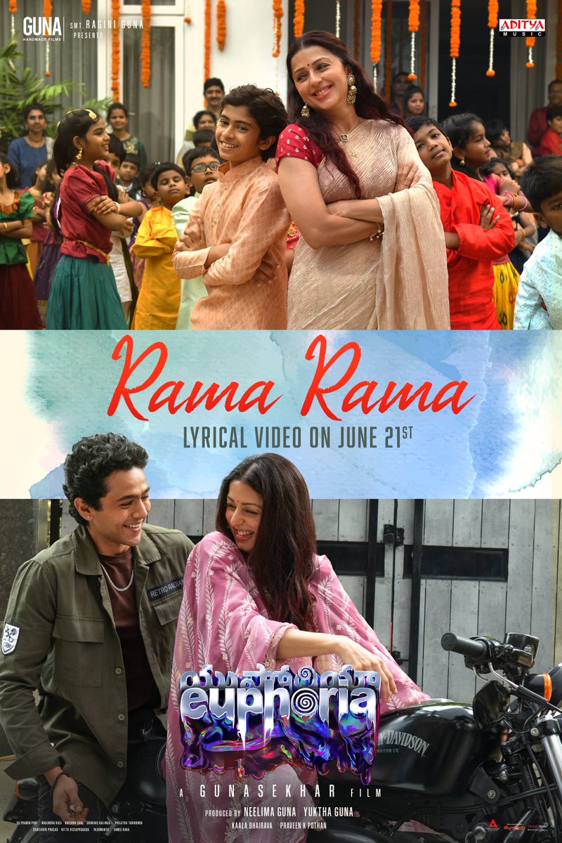 A beautiful melody celebrating the bond of mother &amp; son ✨

#EuphoriaTheFilm second single #RamaRama out on June 21st ❤‍🔥