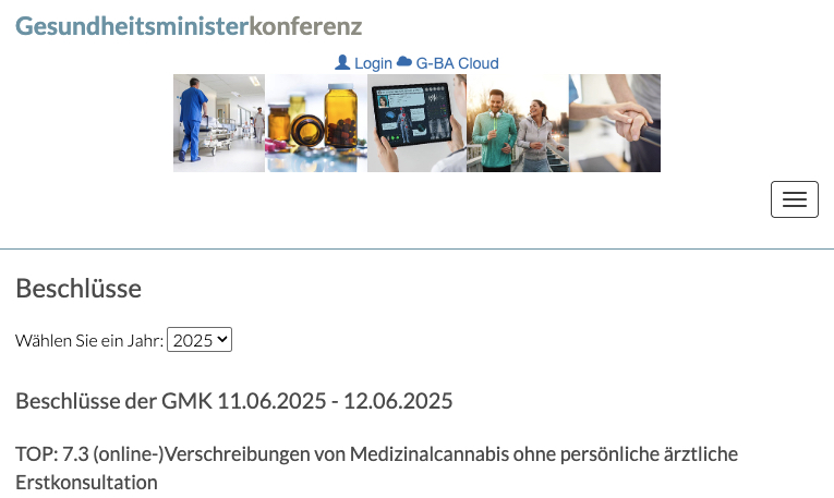 "Hilfsweise könnte die Anwendung von Medizinial-Cannabis in Form von Cannabisblüten zurück ins Betäubungsmittelgesetz überführt werden".

Dieser Hammer steht im Beschluss der Länder-Gesundheitsminister zum Thema Online-Verschreibungen von #Cannabis.
🥦