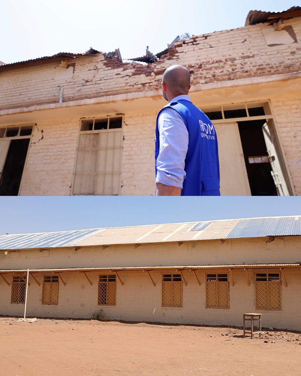 IOMSudan's tweet image. After years of conflict, many schools in Khartoum were left in ruins. But one is can now operate in better condition.
IOM has rehabilitated Omdurman Technical School, helping families and returnees get their children back to class.
Made possible thanks to the Republic of Korea