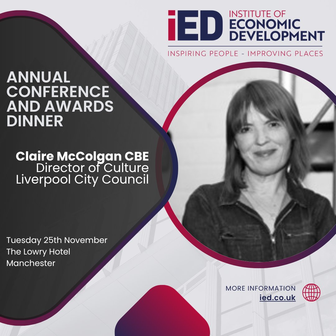 We are delighted to announce Claire McColgan CBE, Director of Culture at <a href="/lpoolcouncil/">Liverpool City Council</a> and Associate Director at Liverpool City Region Combined Authority, as a speaker at our Annual Conference 2025.

Book your place at lnkd.in/efaJDwzm! Early bird rates before 30th June...