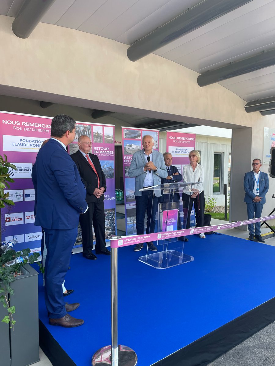arsbfc's tweet photo. @CoipletJJ a participé à l'inauguration des Rubans à Valdoie ce 18/06, en présence de nombreuses personnalités et de Claude Chirac, présidente de la Fondation Claude Pompidou, ainsi que du Dr Braun président de l'association des Bons enfants. https://t.co/Cjqk7wFLbr