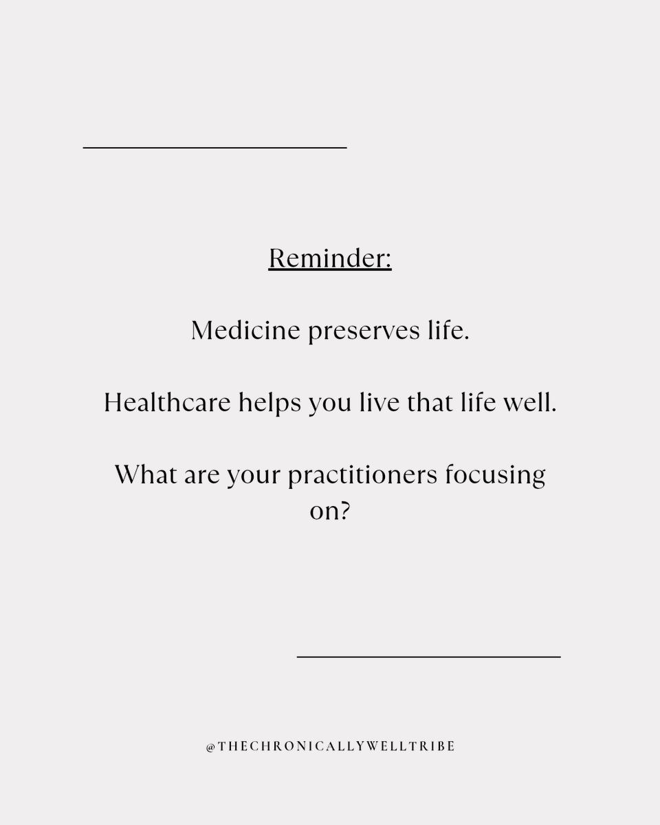 TCWtribe's tweet photo. Medicine preserves life with disregard to the consequences on their body into the future &amp; how well that person is going to be able to live .
Healthcare aims to increase capacity &amp; function so that life can be lived well.

#healthcare #wellness #medicine https://t.co/R50zdZnaQo
