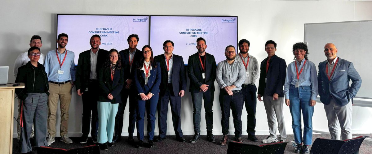Halfway through the #DiPEGASUS journey! We met our partners at Collins Aerospace, Cork, for 2 days of key updates: swarm intelligence, AI-driven UAS control, flexible fleet management, business model workshop, and Use Case validations underway until Nov 2026.

#GrowWithRINA