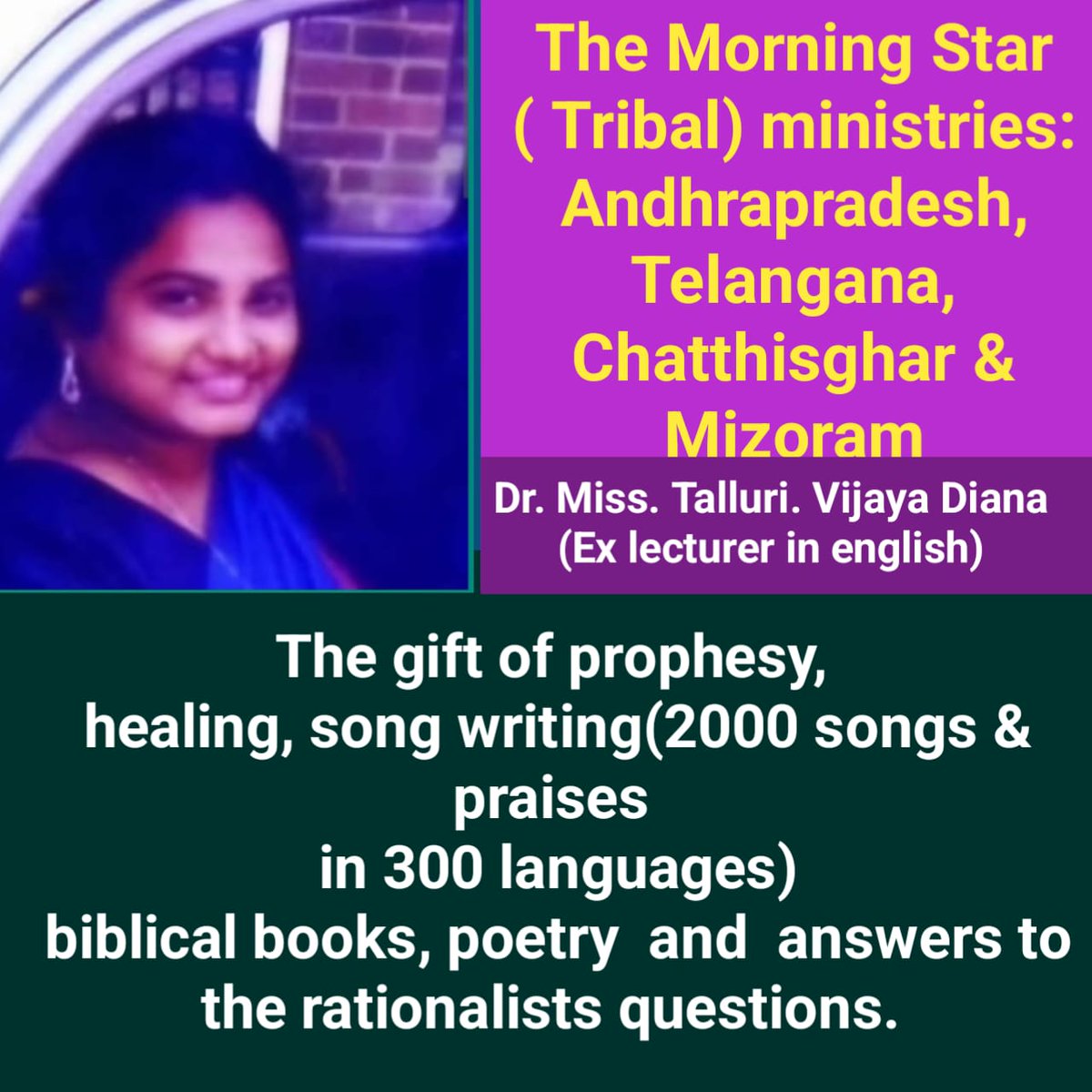 TALLURI.V.DIANA (@evangelist_girl) on Twitter photo 