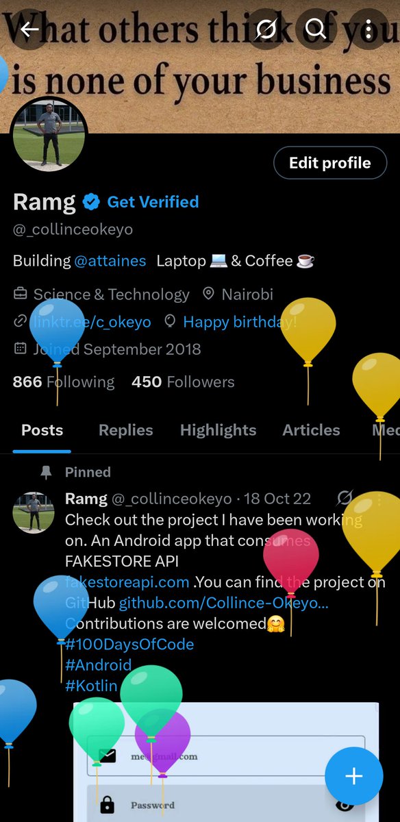 _collinceokeyo's tweet photo. I got balloons 🥳🥳 https://t.co/G2Q6Cwlbv1