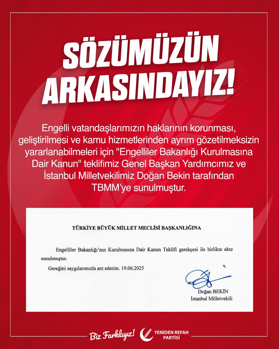 Sözümüzün Arkasındayız!