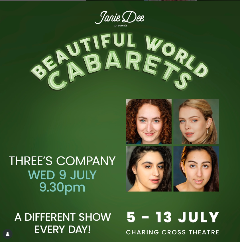 Wed 9th July @ 21:30 - Three’s Company
Three’s Company comprises of 3 close friends: Helena, Miriana &amp; Rebecca, brought together by a force stronger than fate. They invite everyone to explore the ‘Ebb and Flow’ of the world as they explore a journey down the river.
