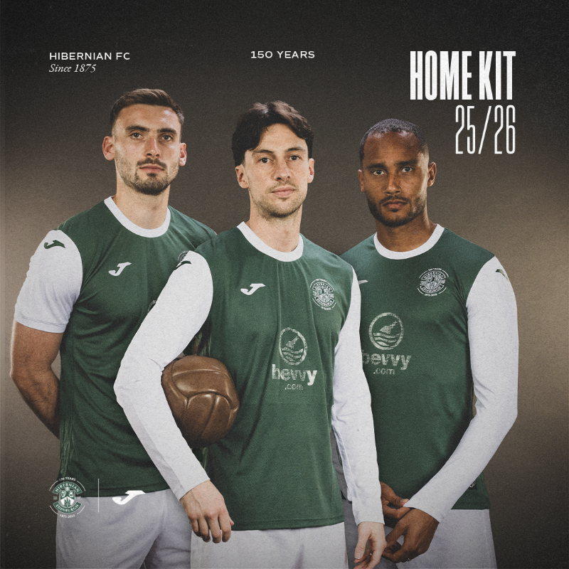 HibernianFC's tweet photo. 🥬 Your 𝟏𝟓𝟎𝐭𝐡 𝐀𝐧𝐧𝐢𝐯𝐞𝐫𝐬𝐚𝐫𝐲 home kit is on sale online now 👇