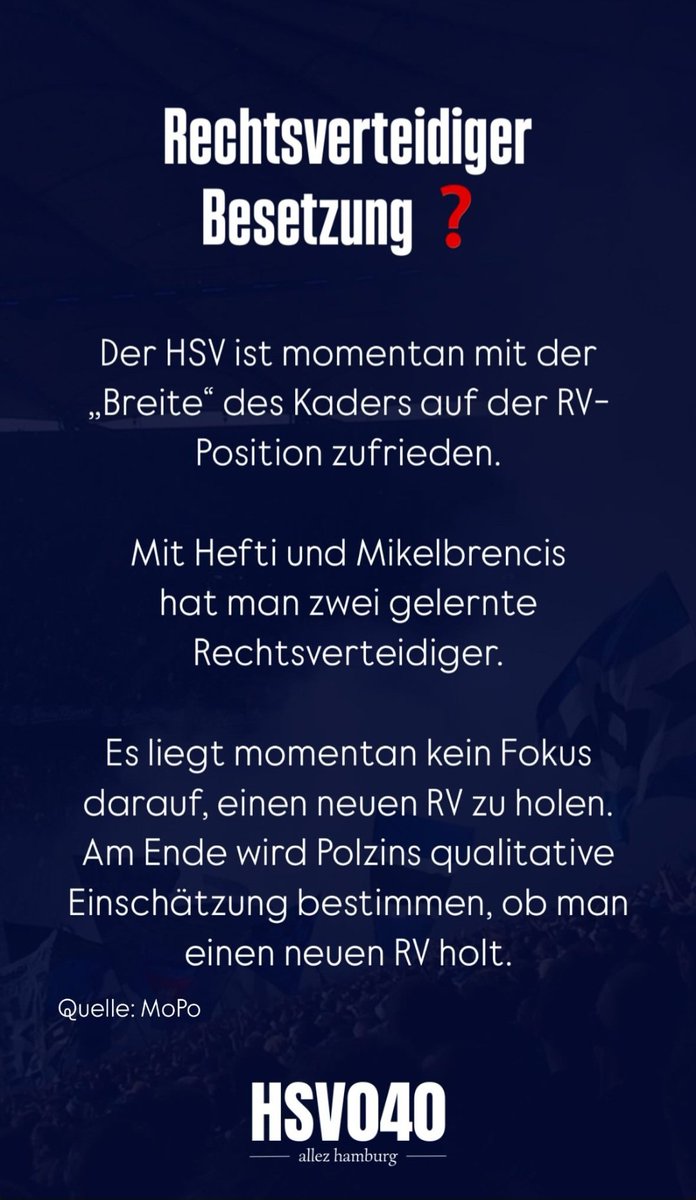 Ich schieß mich ab. 
#HSV #nurderHSV 
Credit: @ hsv040 auf instagram