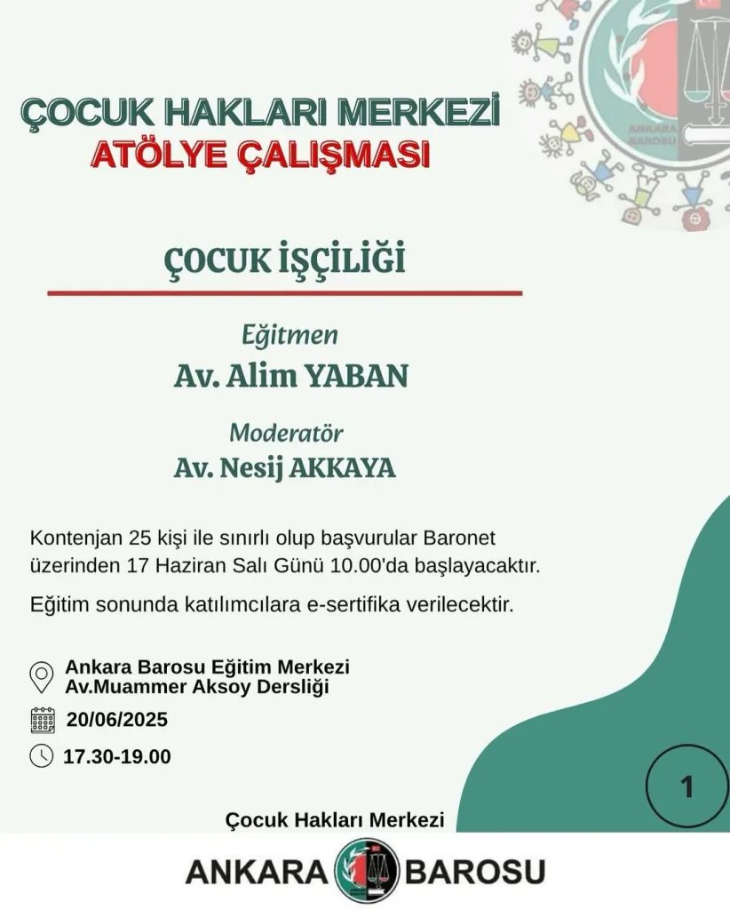 Türkiye Hukuk (@turkiye_hukuk) on Twitter photo 🗓️ 20 Haziran #cuma 🕝 17.30
✅ Düzenleyen: <a href="/ankarabarosu/">Ankara Barosu</a>
💬 Alim Yaban, <a href="/nesijyancatoral/">Nesij Yançatoral Akkaya</a>
🔸 Bizi takip edin: linktr.ee/turkiyehukuk
📢 Yaklaşan hukuk etkinlikleri: turkiyehukuk.org/etkinlik/ 🗓️ 20 Haziran #cuma 🕝 17.30
✅ Düzenleyen: <a href="/ankarabarosu/">Ankara Barosu</a>
💬 Alim Yaban, <a href="/nesijyancatoral/">Nesij Yançatoral Akkaya</a>
🔸 Bizi takip edin: linktr.ee/turkiyehukuk
📢 Yaklaşan hukuk etkinlikleri: turkiyehukuk.org/etkinlik/
