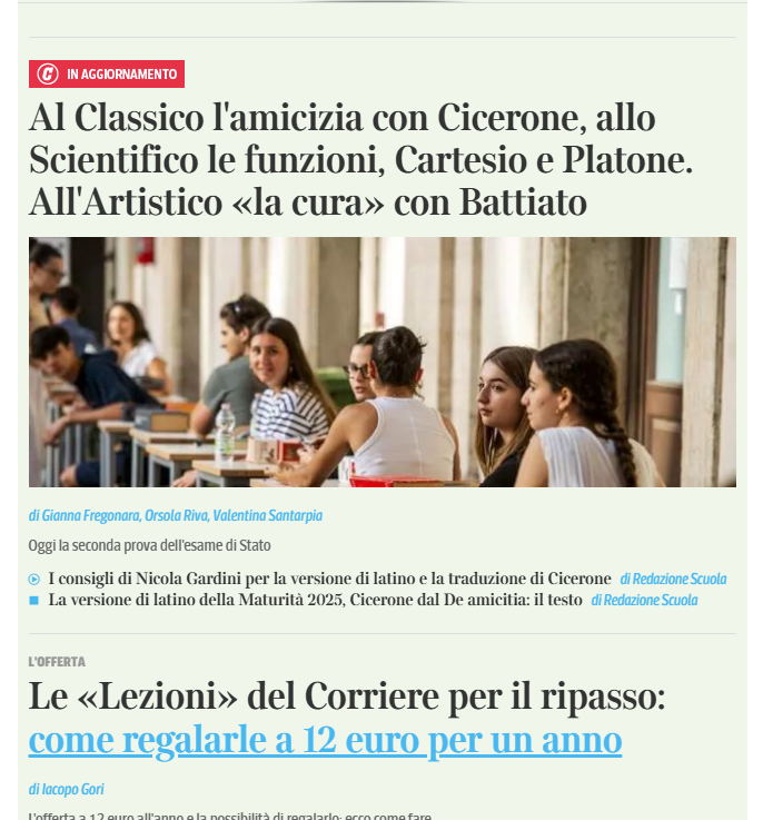 MilaSpicola's tweet photo. E anche quest'anno, per i media e il main stream, destra, sinistra o centro poco conta, la maturità la fanno solo i liceali.
Gli altri, il 42,2% che sceglie il tecnico o il professionale, 1.274.000 studenti, non pervenuti.
#classismo #elitismo https://t.co/pDHL9pcJY0
