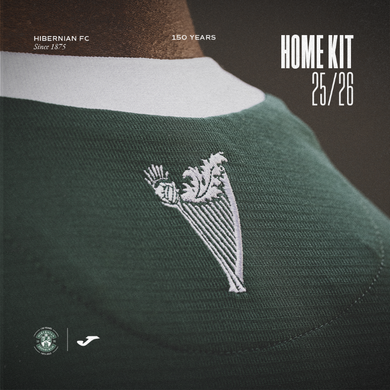 HibernianFC's tweet photo. 🥬 Your 𝟏𝟓𝟎𝐭𝐡 𝐀𝐧𝐧𝐢𝐯𝐞𝐫𝐬𝐚𝐫𝐲 home kit is on sale online now 👇