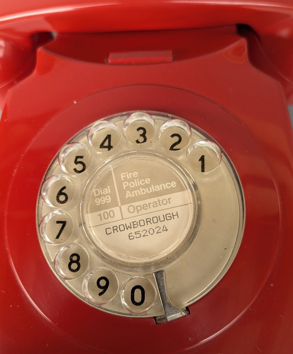 You're telling me that I pick the long red bit up &amp; then put my finger in one of the holes with the numbers in, &amp; turn it until it reaches the metal bit, &amp; then let it go, &amp; then repeat this with different numbers.
R U winding me up? 
Who ever heard of such a strange contraption?