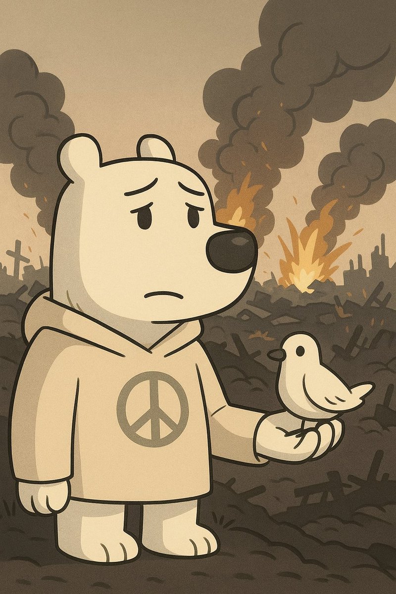bigchips1988's tweet photo. War never solves anything. Be a #PeaceGuy—choose understanding over conflict. https://t.co/gUQgnOjiUA