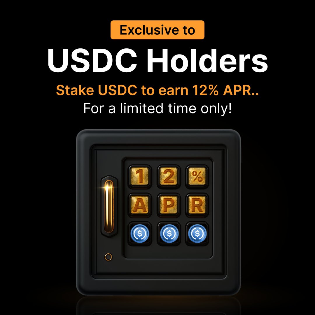 🍭 Short. Sweet. Staked. 

Earn 12% APR on USDC for 10 days + 5 USDC booster for new users!

🔗 i.bybit.com/1fab0kqJ

#Bybit #TheCryptoArk