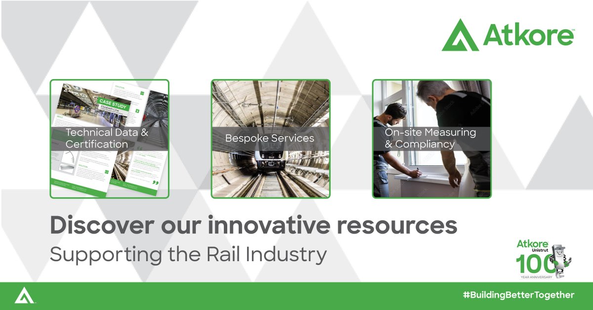 🔌Whether it's for rail or the rolling stock industry 🚅, Atkore can provide a range of support and tools to facilitate your project.

To find out more click here: atkore.com/en-gb/resources 

#Atkore #BuildingBetterTogether #RailSafetyweek