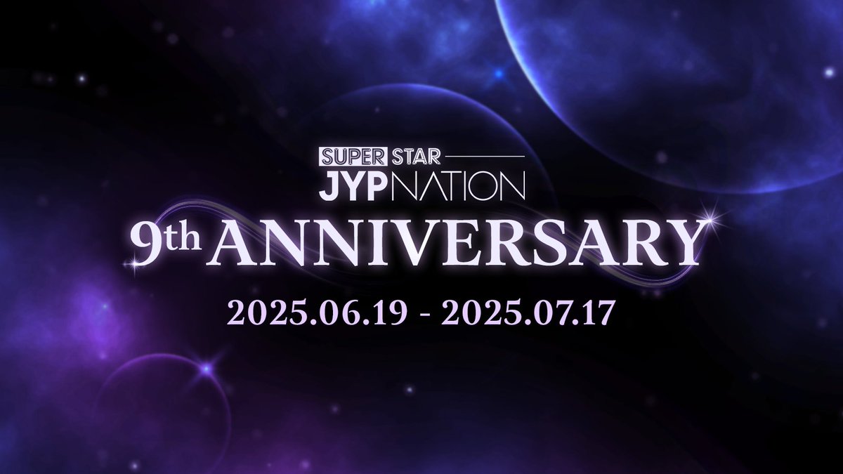 SuperStarJYP's tweet photo. [🎂]

SUPERSTAR JYPNATION 9th Anniversary Event Open🎊

슈스제의 9번째 생일을 기념하는 이벤트가 시작됐어요!
다양한 이벤트와 선물들이 가득한 9주년 이벤트를 놓치지 마세요!

The 9th Anniversary Event of SSJ has begun! 
Don’t miss out on a variety of events and rewards prepared for the 9th anniversary!

🗓 : 2025.06.19 - 2025.07.17 14:00(KST)

🎮 : https://t.co/sFI2EIOxXW

#슈퍼스타제이와이피네이션 #슈스제
#SUPERSTARJYPNATION #SSJ
#SSJ_BIRTHDAY_2025