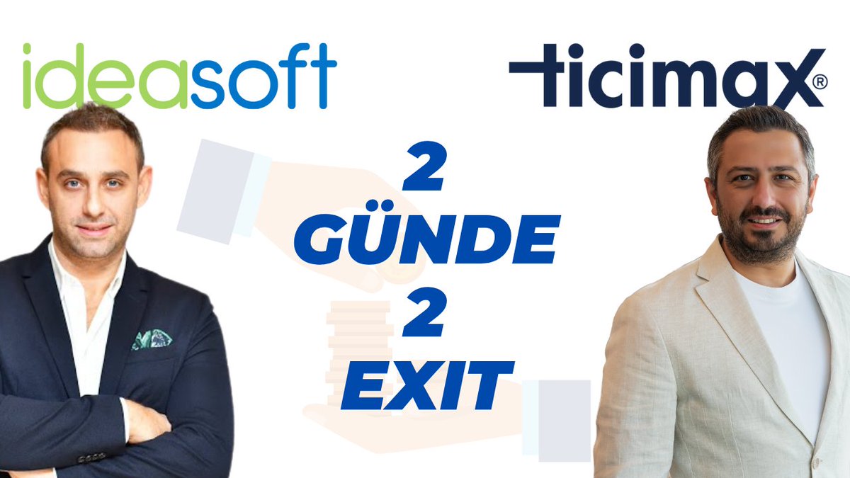 Dün IdeaSoft, bugün Ticimax 🦄🦄

Türkiye e-ticaret ekosistemi önemli bir süreçten geçiyor. İki şirket de 2005 yılında kurulan 20 yıllık bir hikaye, ikisi de 2 günde satın alındı. 

IdeaSoft kurucu ortağı Seyhun Özkara ve Ticimax kurucusu Cenk Çiğdemli'ye, bize exit heyecanı