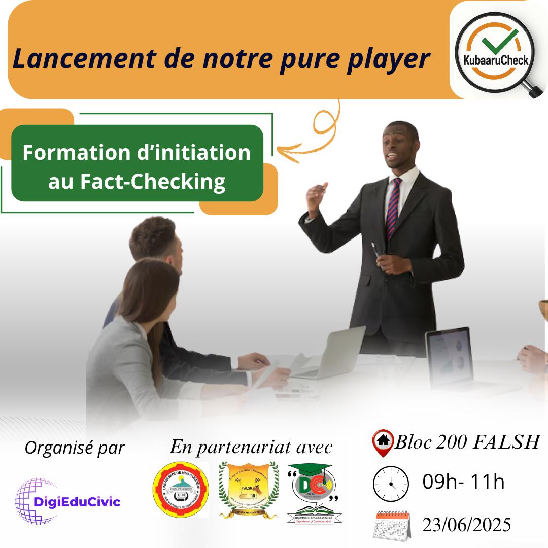 DigiEduCivic (@digieducivic1) on Twitter photo đ Lancement officiel de <a href="/kubaaruCheck/">kubaaruCheck</a> (đkubaarucheck.org) couplĂ© Ă une initiation des participants au Fact-checking ce 23/06/25 Ă l'#UN
Notre initiative de vérification des faits qui opte pour l'intégrité de l'information en Afrique.
<a href="/UN_Cameroon/">UN_Cameroon</a> đ Lancement officiel de <a href="/kubaaruCheck/">kubaaruCheck</a> (đkubaarucheck.org) couplĂ© Ă une initiation des participants au Fact-checking ce 23/06/25 Ă l'#UN
Notre initiative de vérification des faits qui opte pour l'intégrité de l'information en Afrique.
<a href="/UN_Cameroon/">UN_Cameroon</a>