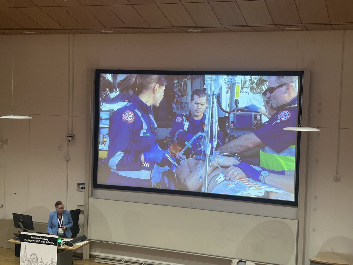 <a href="/GAMCLondon/">GAMC 2025</a> is off! 3 streams running. Learning about all things prehospital and airway here in stream 2 <a href="/gunjeet99/">Gunjeet Dua</a> <a href="/dr_imranahmad/">Imran Ahmad</a>