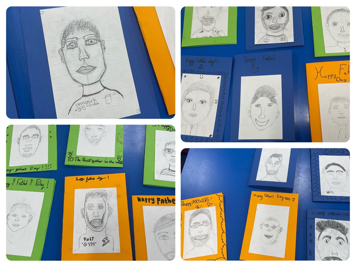 PDA_Y5's tweet image. Some brilliant portraits of the children’s dads! We completed these last week for the front our Father’s Day cards!  Excellent work Y5! 🌟 #pdaart