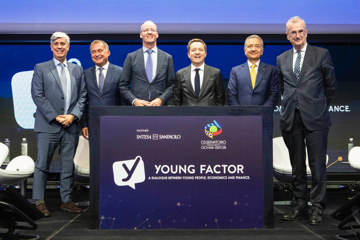 Banca d'Italia (@bancaditalia) on Twitter photo Il Governatore #Bankitalia Fabio Panetta si è confrontato con tanti #studenti e #studentesse delle #scuole superiori sul tema della #moneta nell’era #digitale all’evento internazionale “Young Factor, un dialogo tra #giovani, economia e finanza” di <a href="/opge/">Osservatorionline</a> Osservatorio Permanente Il Governatore #Bankitalia Fabio Panetta si è confrontato con tanti #studenti e #studentesse delle #scuole superiori sul tema della #moneta nell’era #digitale all’evento internazionale “Young Factor, un dialogo tra #giovani, economia e finanza” di <a href="/opge/">Osservatorionline</a> Osservatorio Permanente
