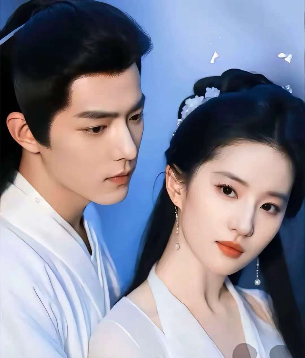 这么权威的两张脸啥时候可以合作一部电视剧，那真的是轰动内娱了！不，应该是轰动中华文化圈，东亚和东南亚都得沸腾！可惜这图是ai。#肖战  #刘亦菲