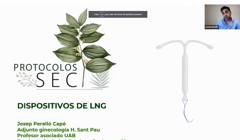 Webinar de la SEC sobre “Actualización protocolos DIUs 2025” (y 2).

Dr. Josep Perelló: “La vida útil de los nuevos DIUs hormonales llega a los ocho años con una menor tasa de efectos adversos”.

sec.es/webinar-de-la-…