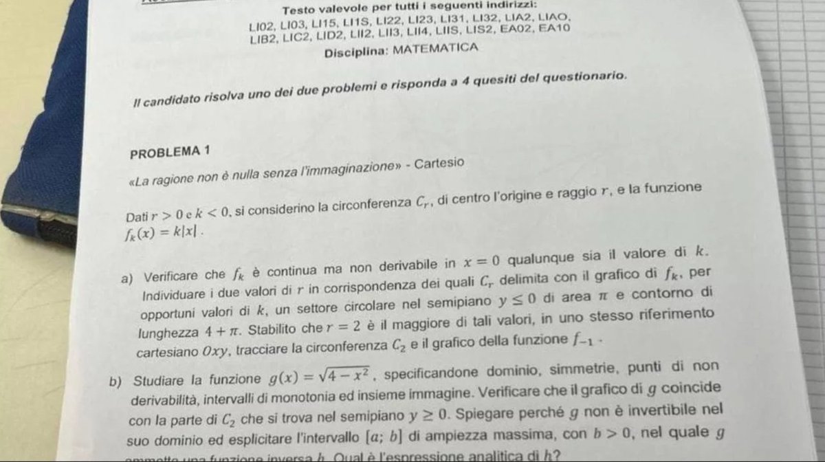 charl4ndos's tweet photo. per chi mi chiedeva la prova di matematica per ora ho trovato questo #maturita2025 https://t.co/NCJLOiKVJe