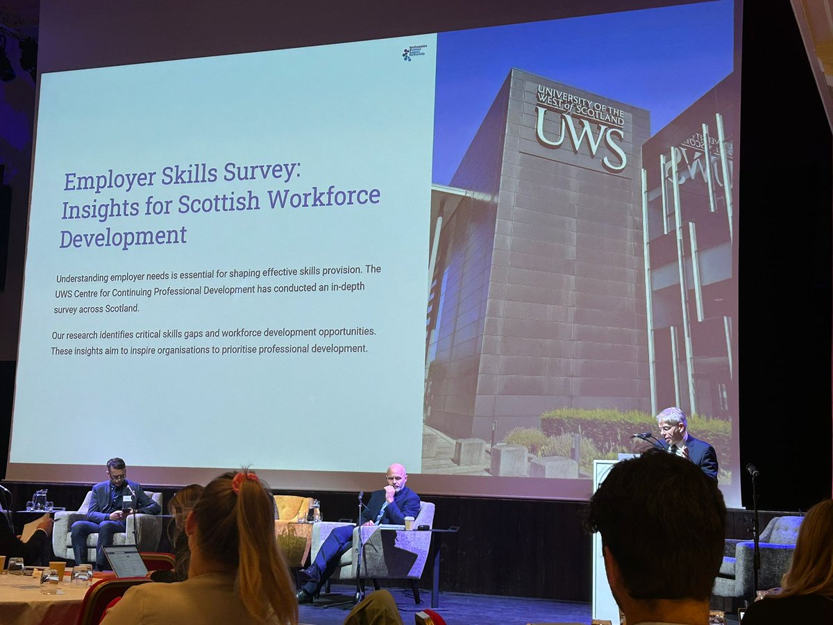 UWS_CPD's tweet image. Brilliant day at the Renfrewshire Economy Conference yesterday - thank you to the @RenCouncil team!

Great to have some key insights from our Annual Employer Skills Survey highlighted in the discussions.

#SupportingLocalBusiness #SkillsGaps #Upskilling