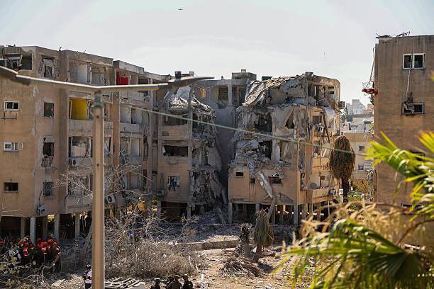 من القصف الإيراني صباح اليوم على الك،،يان الص،،هيوني