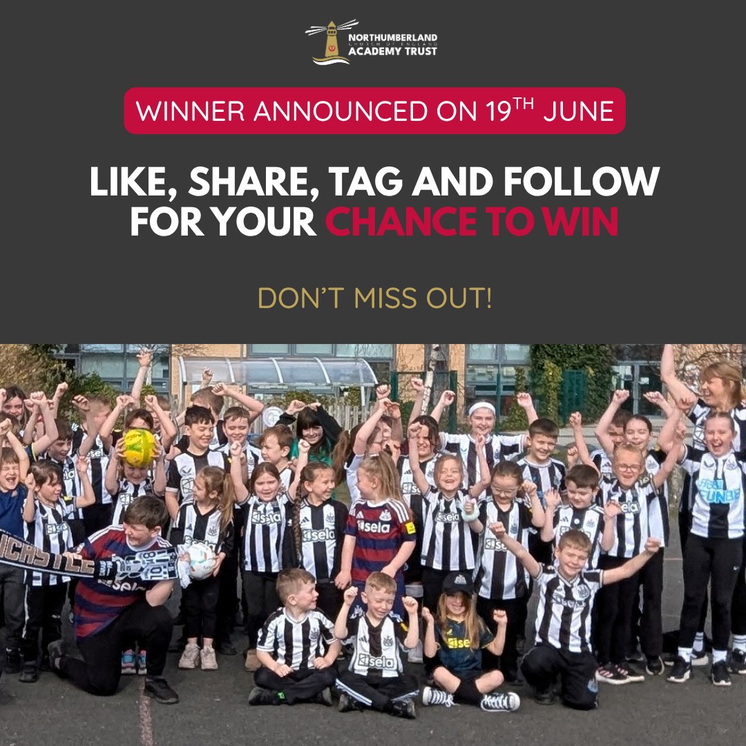 LAST CHANCE TO ENTER!
If you want to be in for a chance to win 2 NUFC Stadium Tour tickets for you and your child, enter our competition before the end of today! Votes will be counted and winner announced at 12pm tomorrow 20th June! Good luck everyone 🍀🏆
#Competition #nufcfans