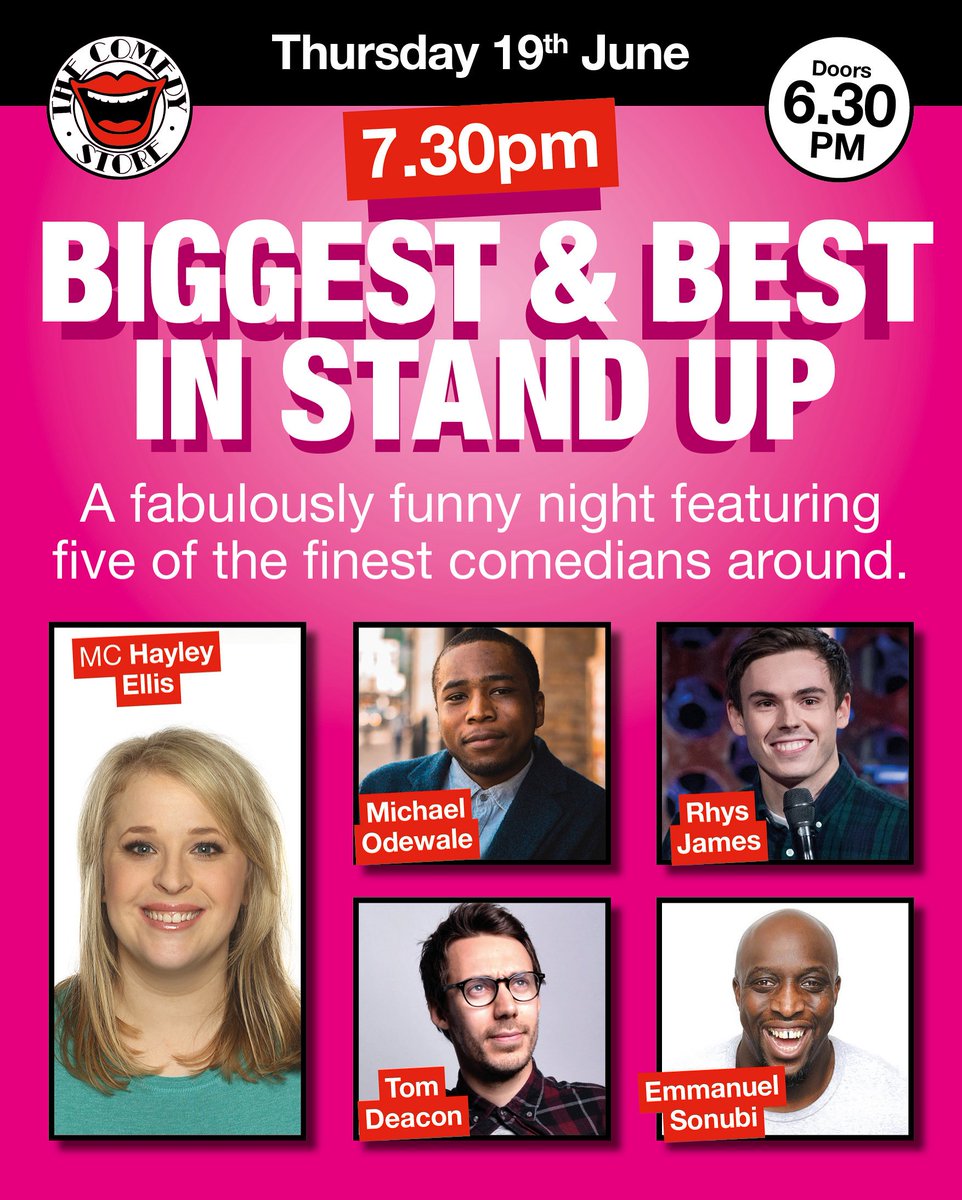 The Comedy Store, UK (@comedystoreuk) on Twitter photo Hot weather needs a cool theatre with some hotter comedy! Hot weather needs a cool theatre with some hotter comedy!