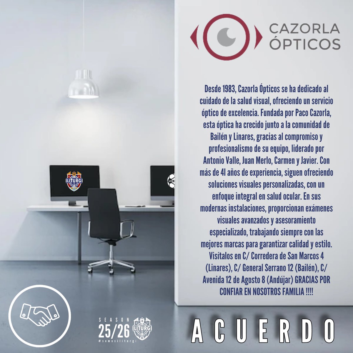 VAMOSSSS !!! SE
SIGUEN SUMANDO AMIGOS Y COLABORADORES QUE SIN ELLOS SERÍA IMPOSIBLE !!! 👏🏽💪🏽💙❤️