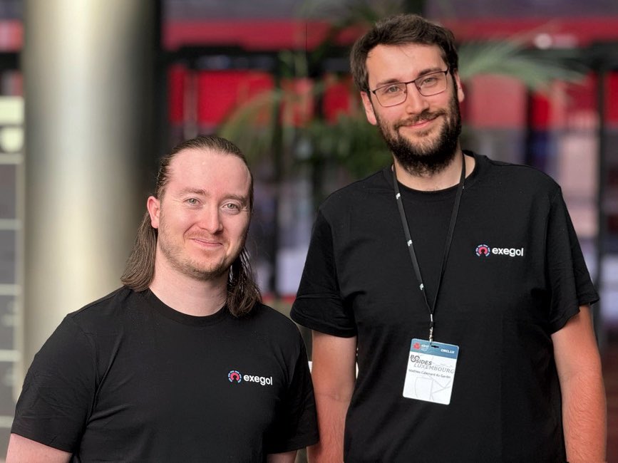 Our founders were at #BSidesLuxembourg offensive security village yesterday, and presented a talk on how we -hackers- are targets as well 😈 Thank you for having us <a href="/kmkz_security/">kmkz</a>