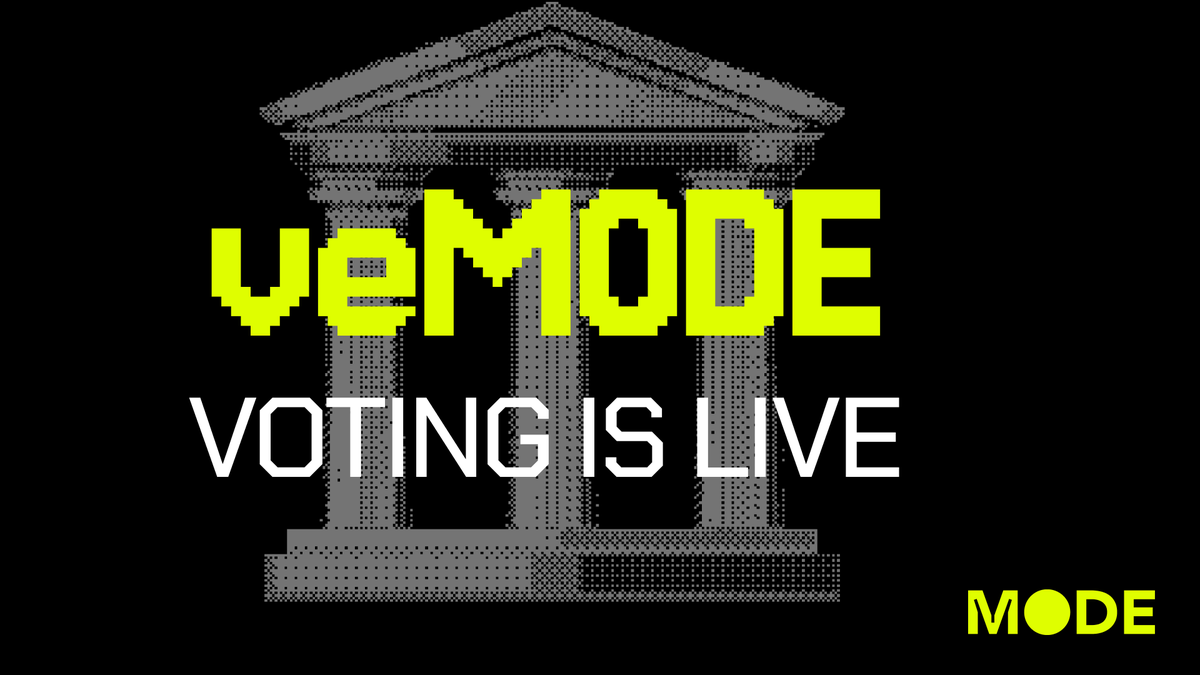 Voting for Epoch 4 is LIVE 🟡

Choose your favourite streamers and protocols in the Mode ecosystem to be rewarded.

Reminder: You must vote to receive your staking rewards.

Deadline: June 25 @ 23:00 UTC 📅 

Stake. Vote. Earn.

gov.mode.network/plugins/voting…