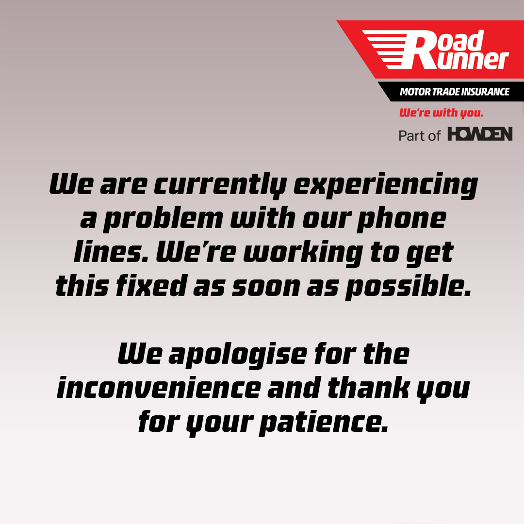 Road Runner Motor Trade Insurance tweet media