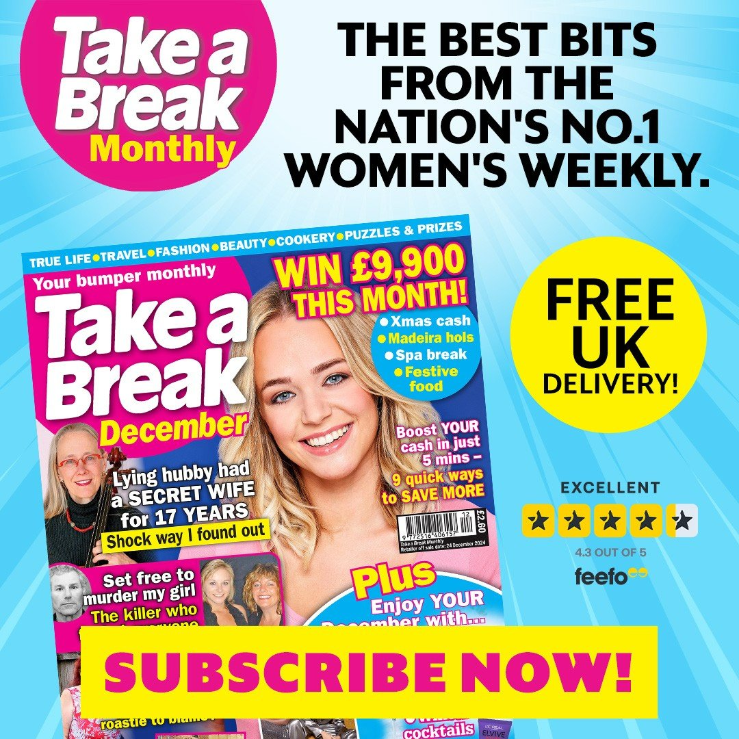 Make your year more fun with Take a Break Monthly! 🌟

Subscribe and enjoy print + digital access to real-life stories, puzzles, lifestyle advice, prizes and so much more! 🌈

tidd.ly/4eIbFN9

#takeabreak #RealLifeStories #puzzles #prizestowin #affiliatelink