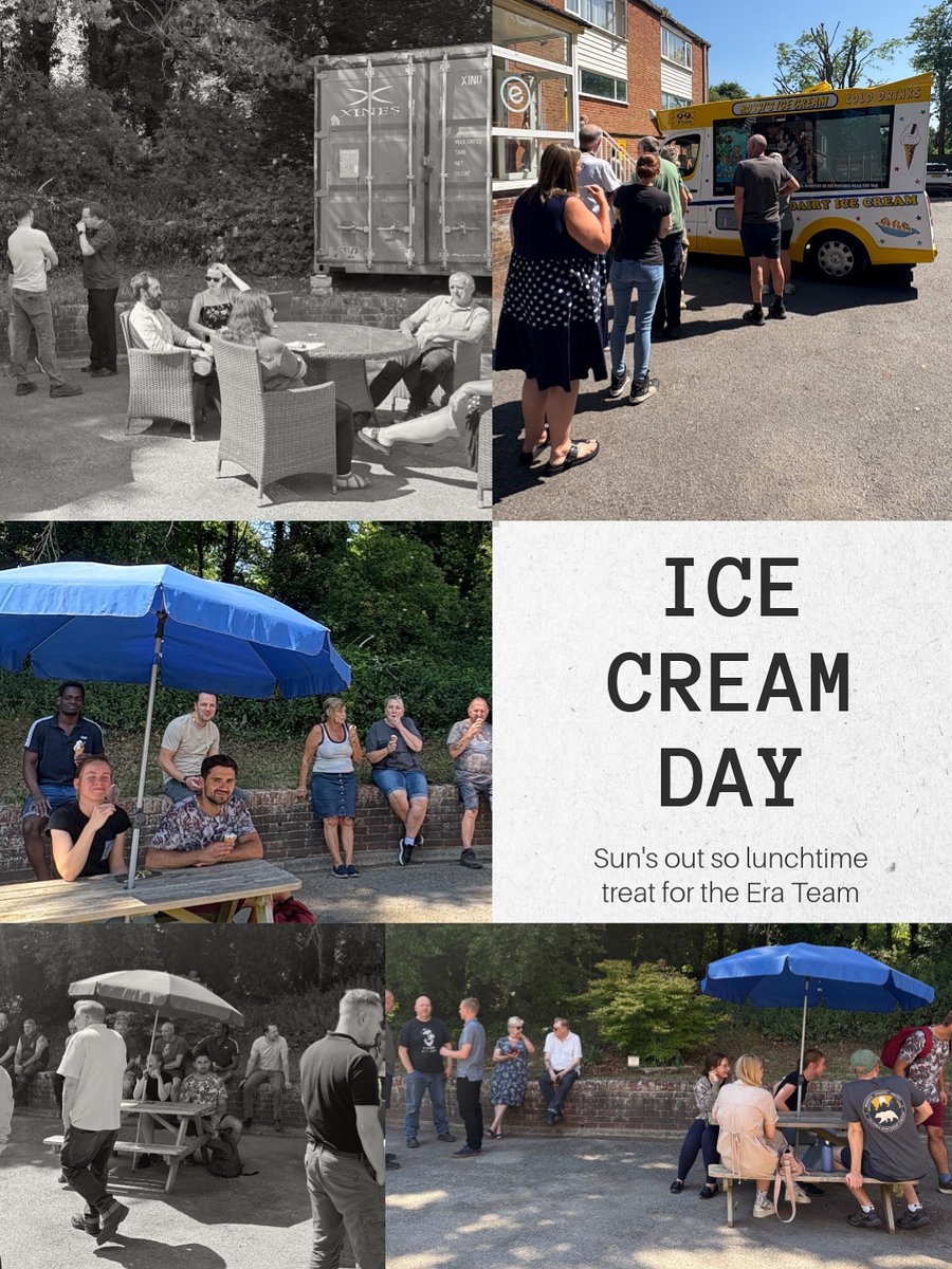 Another sunny Ice Cream team building for the Era HQ yesterday! Fuelling us up for the busy summer!
Thank you Rossi's Ice Creams for the fabulous ice creams!
#ukmanufacturing #lovewhereyouwork #teambuilding #era #icecream