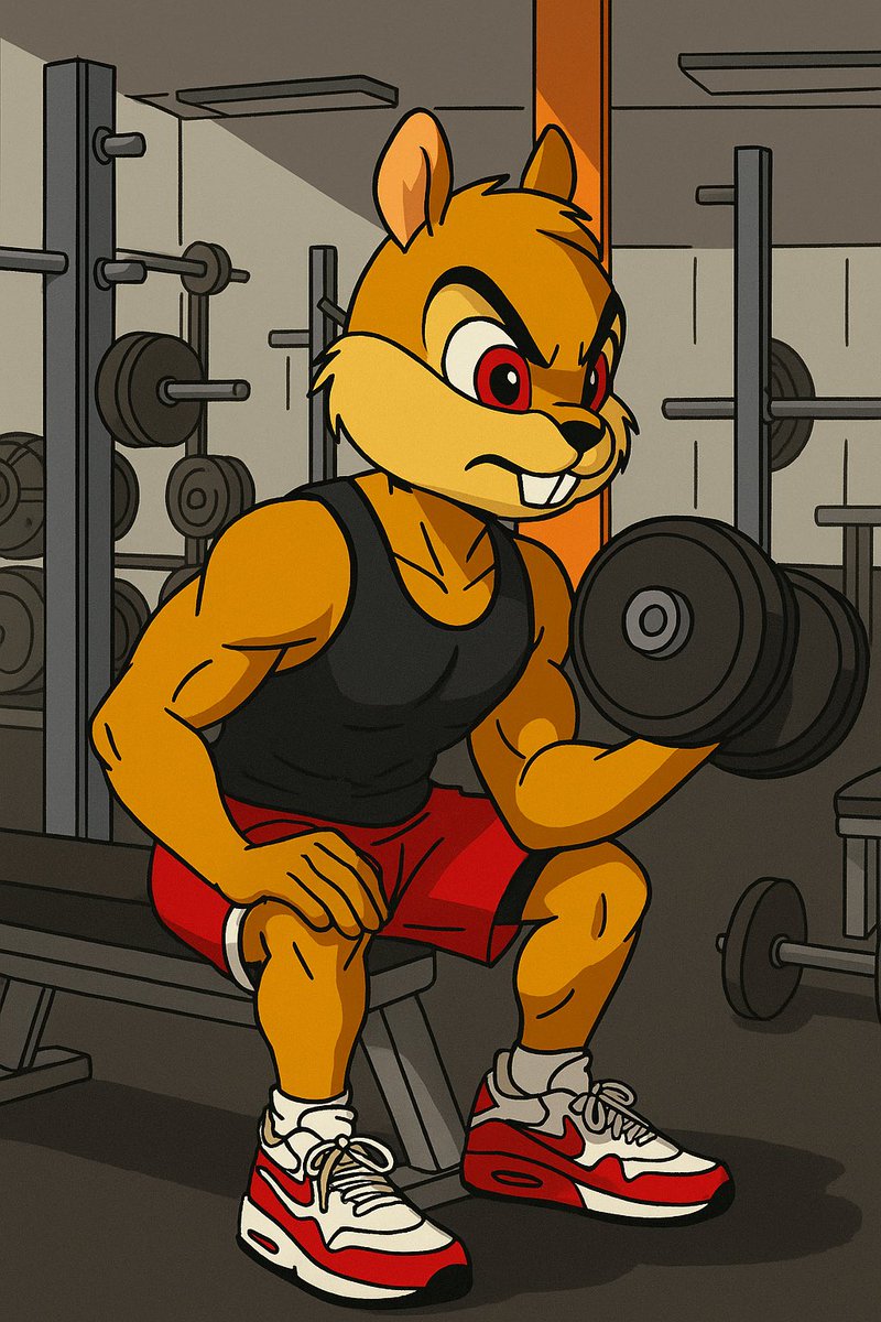 Working on that pump 🐿️🥜