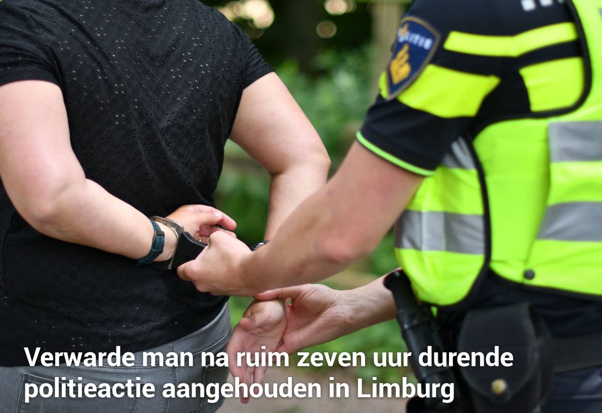 Verwarde man aangehouden na uren van onderhandelen in Wijlre