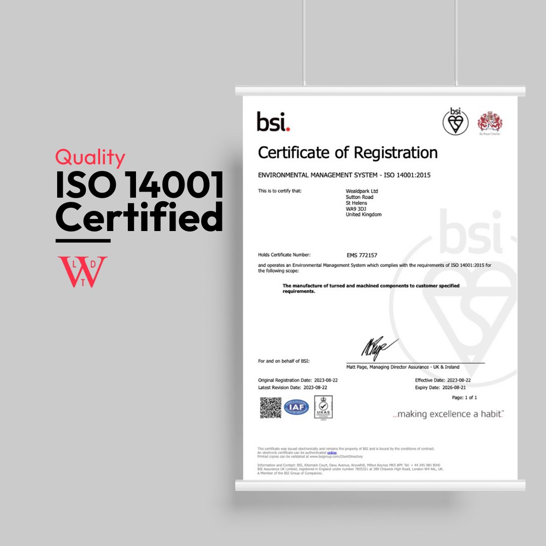We're proud holders of #ISO14001 and passed on our first attempt! ✅

This certification highlights our dedication to reducing our environmental impact through efficient #manufacturing, ensuring we deliver high quality products while also prioritising #sustainability! 🌱

#BTMAUK