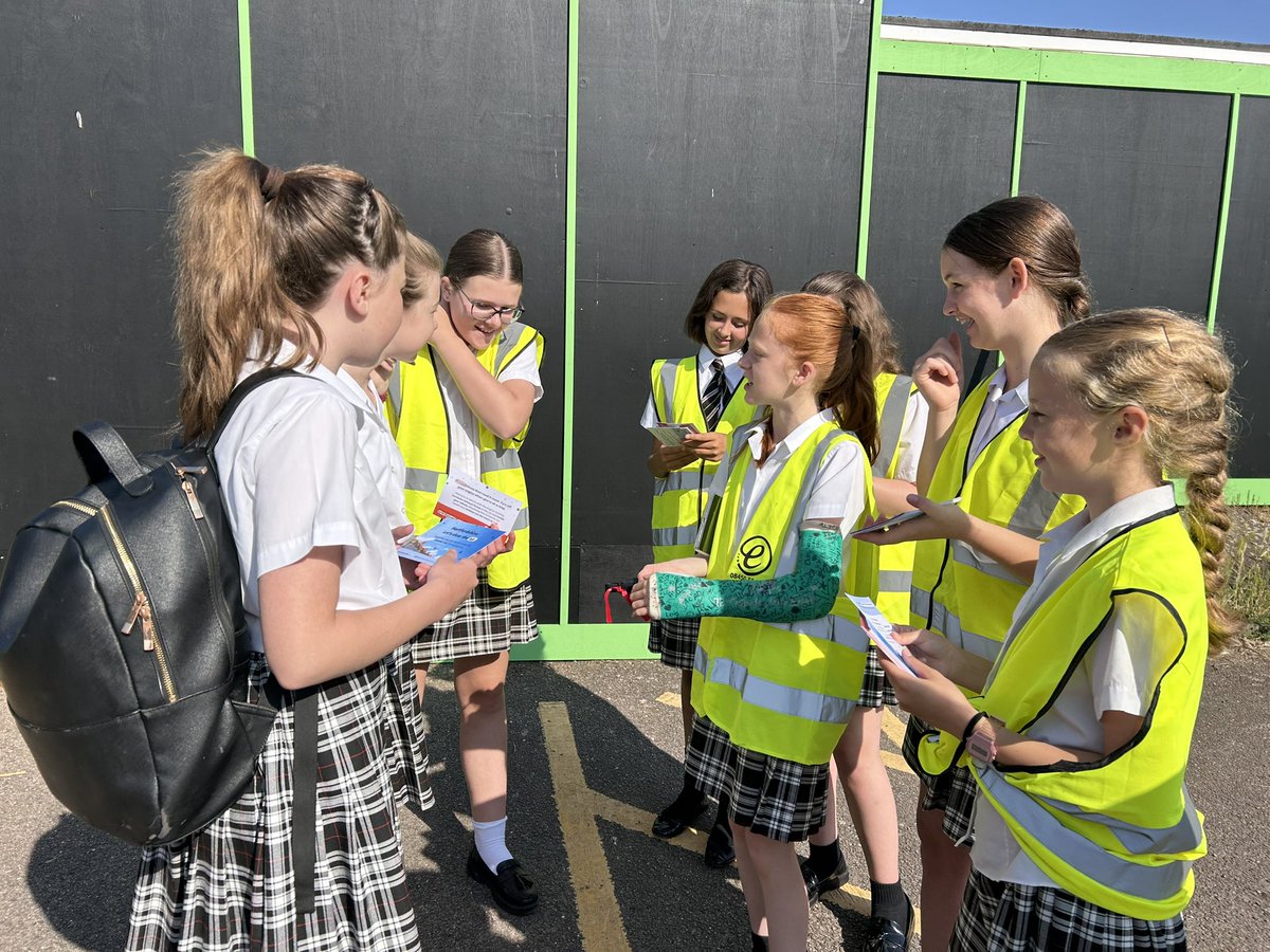 Our clean air ambassadors were out in force this morning, supported by <a href="/EastHerts/">East Herts Council</a>, raising awareness of car idling for Clean Air Day 2025