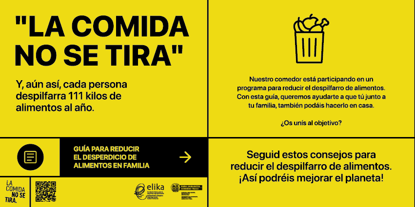 ELIKA_Fundazioa (@elika_fundazioa) on Twitter photo Nos acercamos al periodo vacacional y es más habitual comer fuera. Para no tirar comida pide sólo lo que ta vas a comer. Y no te olvides de lo que tienes en el frigo, ¡cómelo antes de que se ponga malo!
#lacomidanosetira
+consejos👉🏾zerodespilfarro.elika.eus
<a href="/zerodespilfarro/">elika.zerodespilfarro</a> Nos acercamos al periodo vacacional y es más habitual comer fuera. Para no tirar comida pide sólo lo que ta vas a comer. Y no te olvides de lo que tienes en el frigo, ¡cómelo antes de que se ponga malo!
#lacomidanosetira
+consejos👉🏾zerodespilfarro.elika.eus
<a href="/zerodespilfarro/">elika.zerodespilfarro</a>