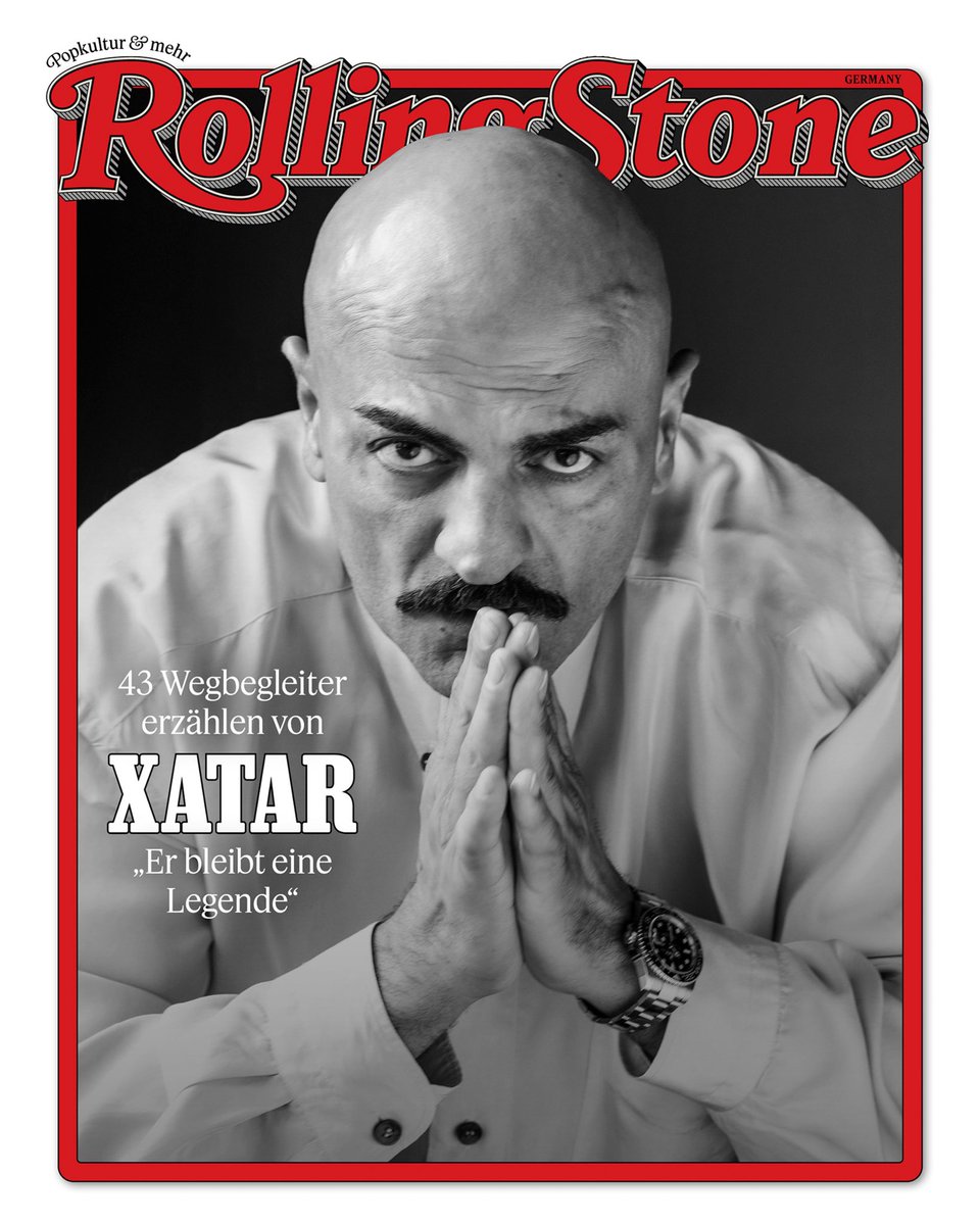Xatar auf dem <a href="/rollingstoneDE/">Rolling Stone</a> Cover❗️

✍️ Aria Nejati
📸 Vera Tammen

💬 Zitate von 43 Menschen wie Apache 207, Schwesta Ewa, Kurt Krömer, Bonez MC, Shirin David, Moritz Bleibtreu uvm.

rollingstone.de/xatar-erinneru…

<a href="/XatarOffiziell/">XATAR</a>