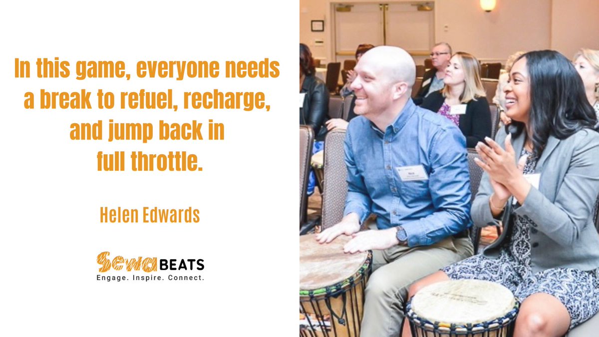 “In this game, everyone needs a break to refuel, recharge, and jump back in full throttle.” ― Helen Edwards

#TuesdayMotivation #SewaBeats #MusicalMetaphor