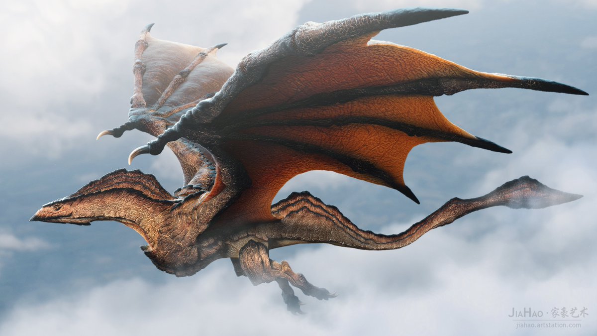 Concept design of a Mountain Dragon, a personal project &amp; IP. 

#zbrush #creature #dragon #gamedev