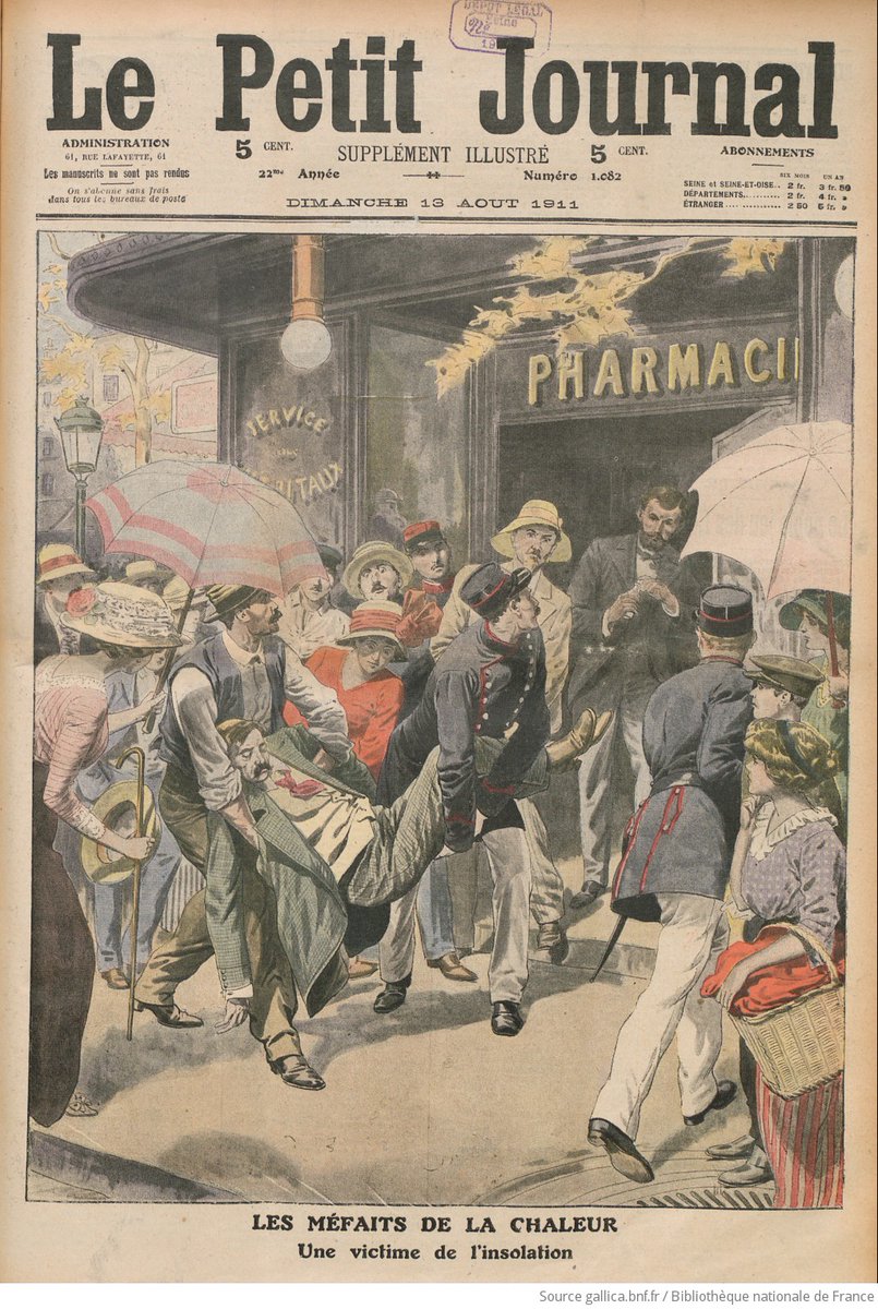 Benjamin Macé - aussi sur 🟦 (@macebenjamin) on Twitter photo Épisode caniculaire... de 1911 !
"Les méfaits de la chaleur", Le Petit Journal : supplément du dimanche, 13 août 1911, source :<a href="/GallicaBnF/">Gallica BnF</a>
#canicule
gallica.bnf.fr/ark:/12148/bpt… Épisode caniculaire... de 1911 !
"Les méfaits de la chaleur", Le Petit Journal : supplément du dimanche, 13 août 1911, source :<a href="/GallicaBnF/">Gallica BnF</a>
#canicule
gallica.bnf.fr/ark:/12148/bpt…