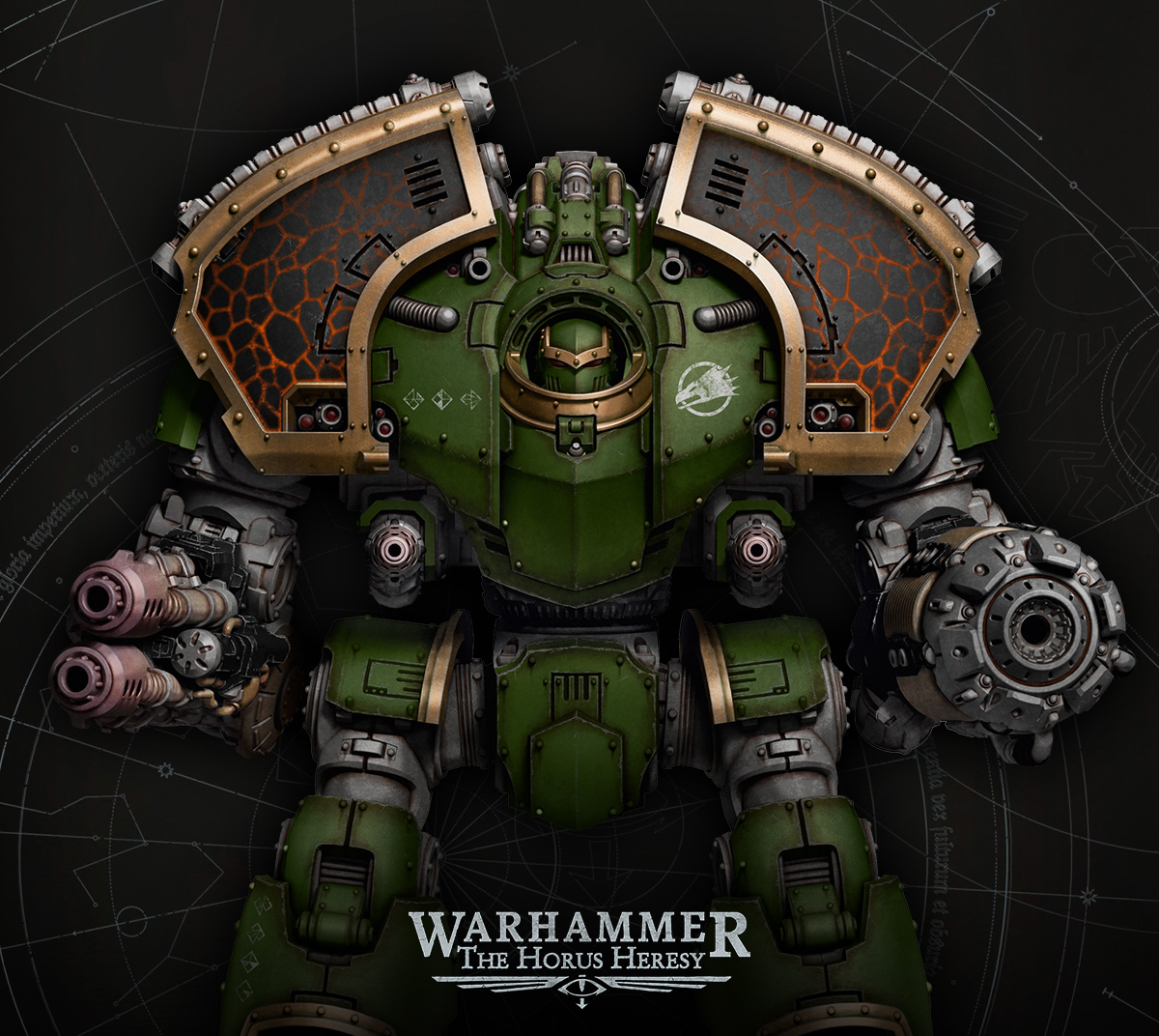Saturnine Dreadnoughtは「ホルスの大逆」に至る「大征戦」の初期に開発が始められ、サラマンダーの総主長であるヴァルカンの手により完成を見たドレッドノートである。
この大型兵器の背景や、武装の設定、名高き機体などをチェックしよう！
ow.ly/VwQJ50Wc5x9